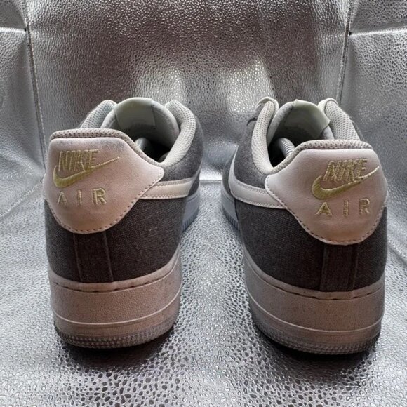 Size 13 Nike Air‎ Force 1 '07 Recycled Pack Iron Grey Sneakers CN0866-002 - Picture 7 of 12